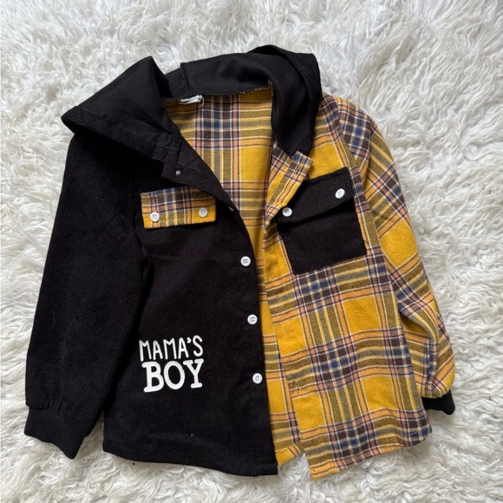Black and Yellow Plaid Shirt